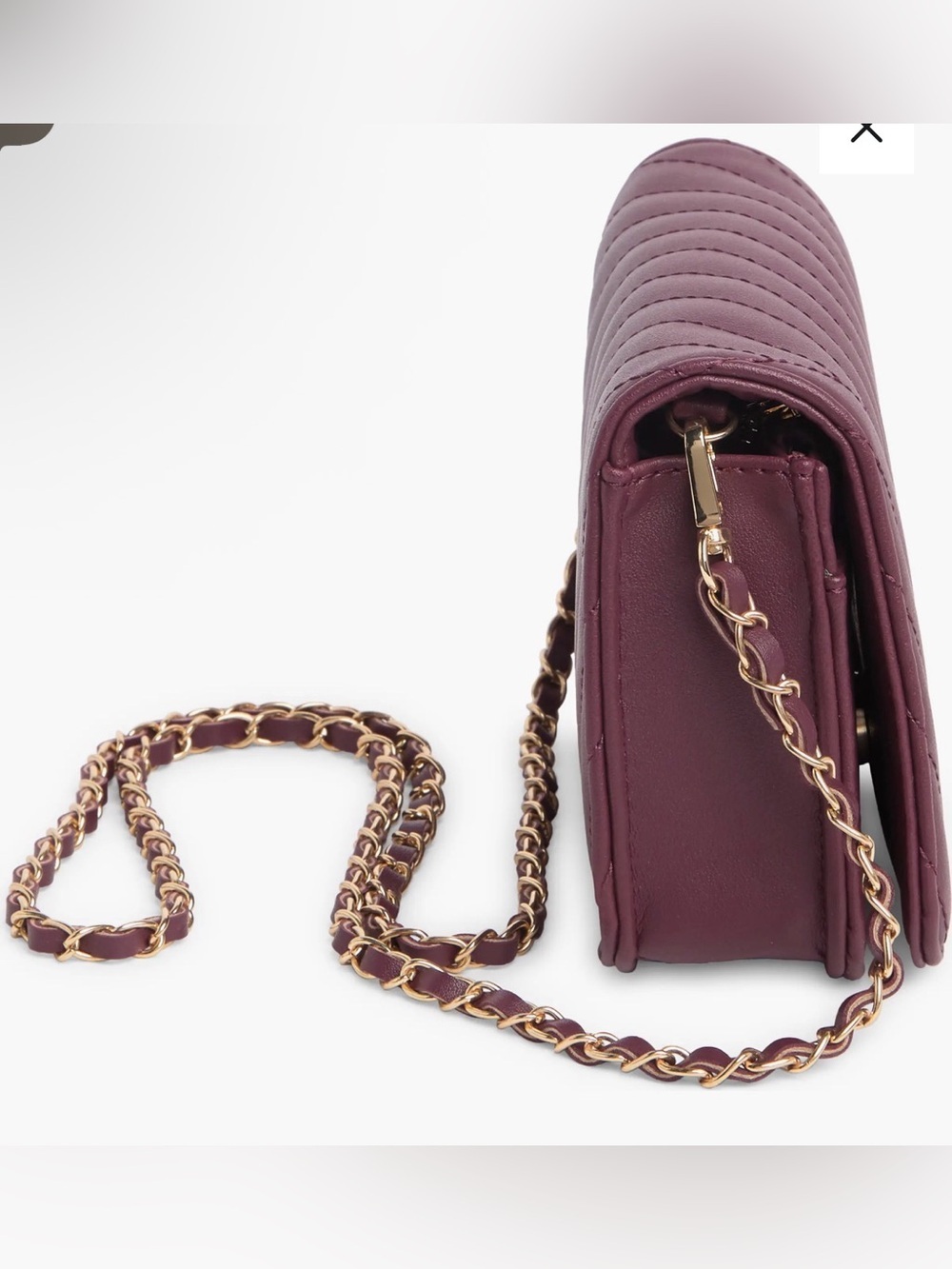 NWT Badgley Mischka Studio Crossbody Bag in Plum NWT - Picture 4 of 5